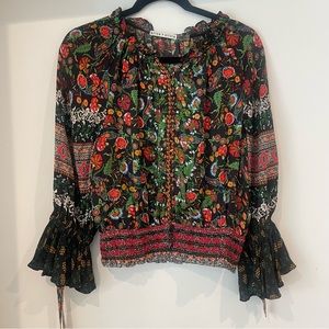 Alice and Olivia Floral Blouse